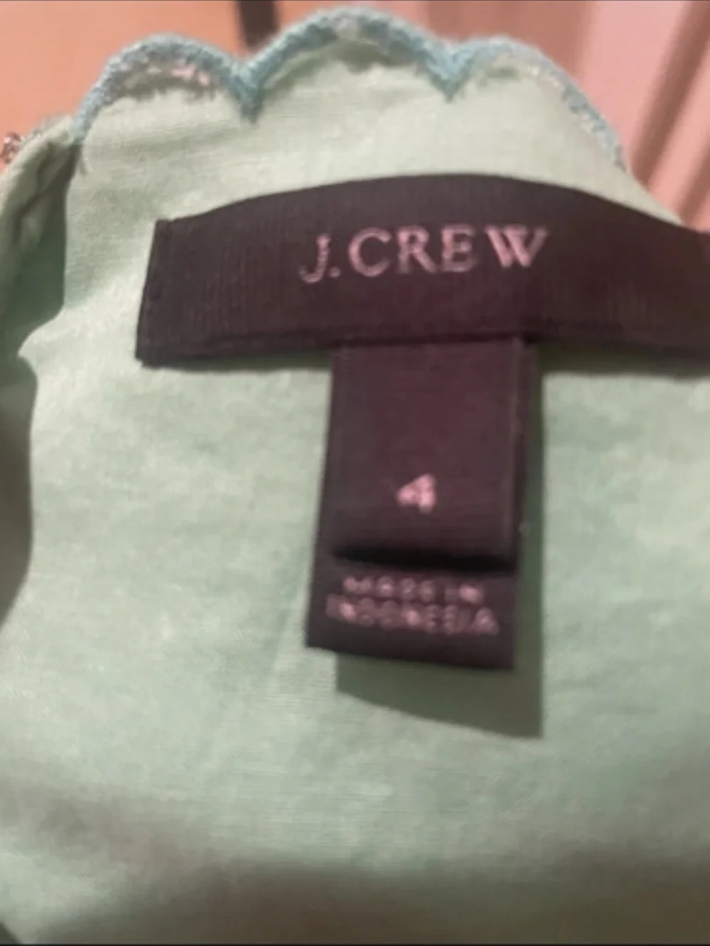 J. Crew lightweight mint